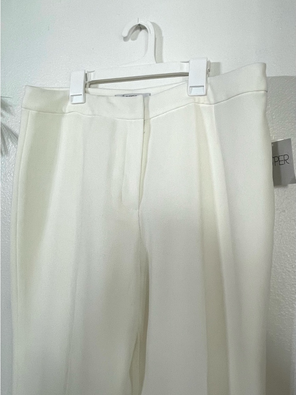 NWT Kasper Kate Classic Fit White Dress Pants Women’s Size 12 - Picture 4 of 6